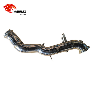 Tuyau de descente poli pour 2024 Mercedes AMG W206 <span class=keywords><strong>C63</strong></span> <span class=keywords><strong>S</strong></span> E Performance V4 M139 2.0T avec tuyau avant d'échappement à haut débit OPF - Product Image 2