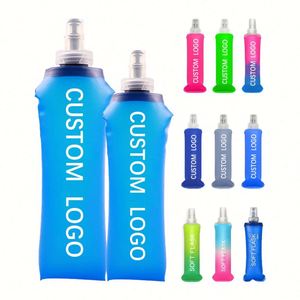 Botella de Agua Plegable de TPU Personalizada al por Mayor, Botella de Agua Flexible con Logotipo Personalizado, Botella Deportiva para Correr, Botella de Plástico Flexible - Product Image 1