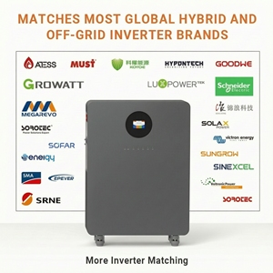 แบตเตอรี่ลิเธียมไฮบริดแบบติดผนัง 51.2V 50kW LiFePo4 ความจุ 200Ah 300Ah พร้อมระบบ RS485 BMS WiFi สำหรับเก็บพลังงานแสงอาทิตย์ภายในบ้าน รุ่น HP1500K - Product Image 3