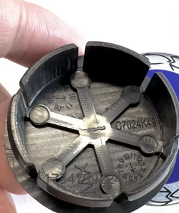 Emblème de voiture 3D de 50 mm pour <span class=keywords><strong>FIAT</strong></span>, capuchon de moyeu de roue, couvercle anti-poussière pour jante, accessoires de style pour 500 - Product Image 3