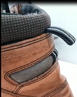Vente en gros de chaussures de sécurité en cuir de vachette Goodyear résistantes à l'huile de couleur marron pour sécurité des mineurs avec embout et plaque en acier