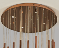 Personnalisable Moderne Escaliers Lustre Pendentif Lumière Cristal Villa Escalier Rotatif Lumière De Luxe Long Lustre