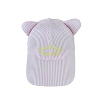 Gorra de Béisbol con Orejas de Gato, Estilo Coreano, Bordada con Letras, de PVC, Versátil, Casual, Protección Solar, para Primavera
