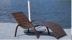 Chaise longue de <span class=keywords><strong>plage</strong></span> en rotin en forme de S moderne et portable pour une utilisation en extérieur au bord de <span class=keywords><strong>la</strong></span> piscine, dans <span class=keywords><strong>la</strong></span> cour, le parc, <span class=keywords><strong>la</strong></span> villa ou <span class=keywords><strong>la</strong></span> chambre - Product Image 5