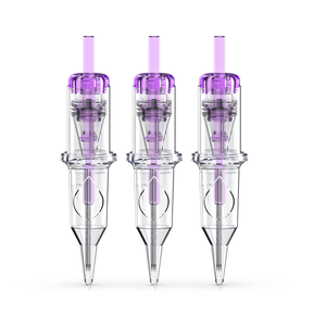 Lote de 10 Agujas Desechables para Tatuajes, Cartuchos Redondos Profesionales, Agujas de Tatuaje Esterilizadas y Seguras para Máquinas de Tatuar - Product Image 1