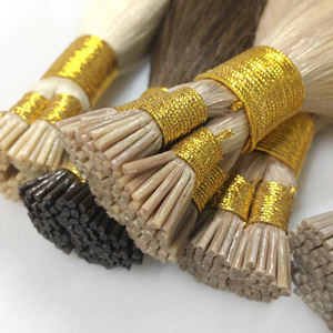 批发接发双拉处女巴西人发接发迷你i尖人发 - Product Image 4