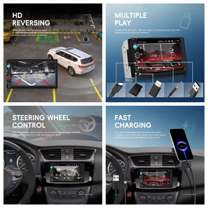 Radio para Auto Podofo 2 Din de 7'' con Pantalla Táctil Capacitiva, Enlace Telefónico, BT, FM, EQ, Carga USB, Venta al por Mayor de Fábrica - Product Image 4