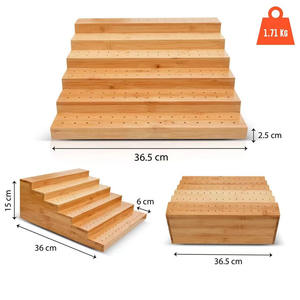 Présentoir pour aliments d'usine Présentoir de stockage multicouche pour fruits et légumes Présentoir en bois personnalisé - Product Image 1