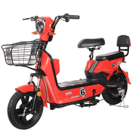 Vélo électrique abordable 350W sans balais, longue autonomie, pneus sous vide 14"*250, batterie 48V/12AH, 50km d'autonomie, pour une utilisation écologique