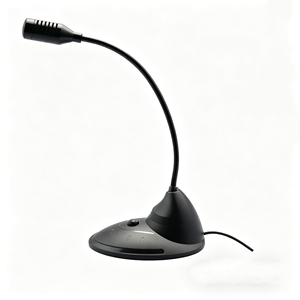 Micrófono de Escritorio con Cable de 3.5mm, Micrófono de Condensador para PC, Juegos, Transmisión y Grabación (-56dB de Sensibilidad, Cable de 1.5m) - Product Image 1