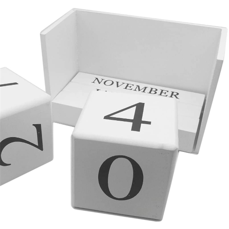 Оптовая продажа, Лидер продаж, Современные стильные украшения для офиса, деревянный кубический календарь