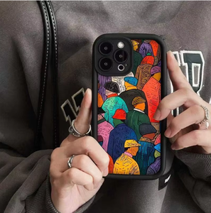 Sfondo europeo americano per <span class=keywords><strong>iPhone</strong></span> 16Pro Case 15 personalità pittura a olio modello 14 Promax TPU telefono cinturino per <span class=keywords><strong>iPhone</strong></span> 13 - Product Image 4