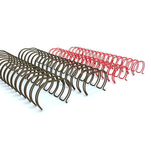 Büro Schreibwaren Datei Doppels chleife Spiral bindung, Doppel O Draht Binde draht O Binder Draht Binde schleifen - Product Image 3