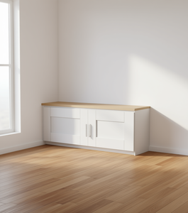 Mobile da Cucina Bianco Stile Shaker Sunique Sydney, Anta Moderna in MDF, Larghezza 33 Pollici - Product Image 2