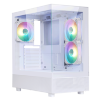 SAMA boîtier en verre trempé ordinateur qualité fiable boîtier PC ordinateur de bureau Multi ventilateur de refroidissement Support boîtier d'ordinateur de jeu