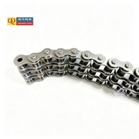 Cadena de Rodillos de Acero al Carbono Estándar 08B-3 de Alta Calidad QJ, Cadena de Transmisión de Placas, Certificación ISO9001, Resistencia a la Tracción de 47.6kN