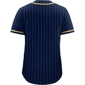 Pinstripe Baseball Jersey Unisex Short Sleeve Moisture Wicking Team Sports Uniform Regular Fit Sublimated Print - Product Image 2