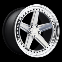 Jantes forgées chromées haut de gamme 3 pièces cinq étoiles pour voitures particulières 18 à 22 pouces 5x112 5x120 Roues universelles pour véhicules