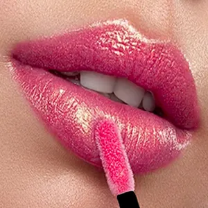 Wholesale Custom Glitter Lip Gloss Private Label Lipgloss Vegan Lip Gloss Luxury Shiny Glitter Lip Gloss