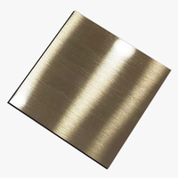 Tôles d'acier inoxydable plaqué or 8K, finition miroir, mat et brossé, en titane et acier inoxydable 201, 304, 316, 430 pour la décoration de bâtiments