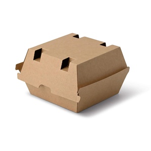 Boîtes à emporter pour hamburgers, taille 13x14x8cm, en carton kraft, jetables, écologiques - Product Image 4