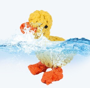 Juguete ecológico para perros y gatos al por mayor, juguete para mascotas tejido Animal cuerda de algodón cachorro mascota morder cuerda de juguete - Product Image 3