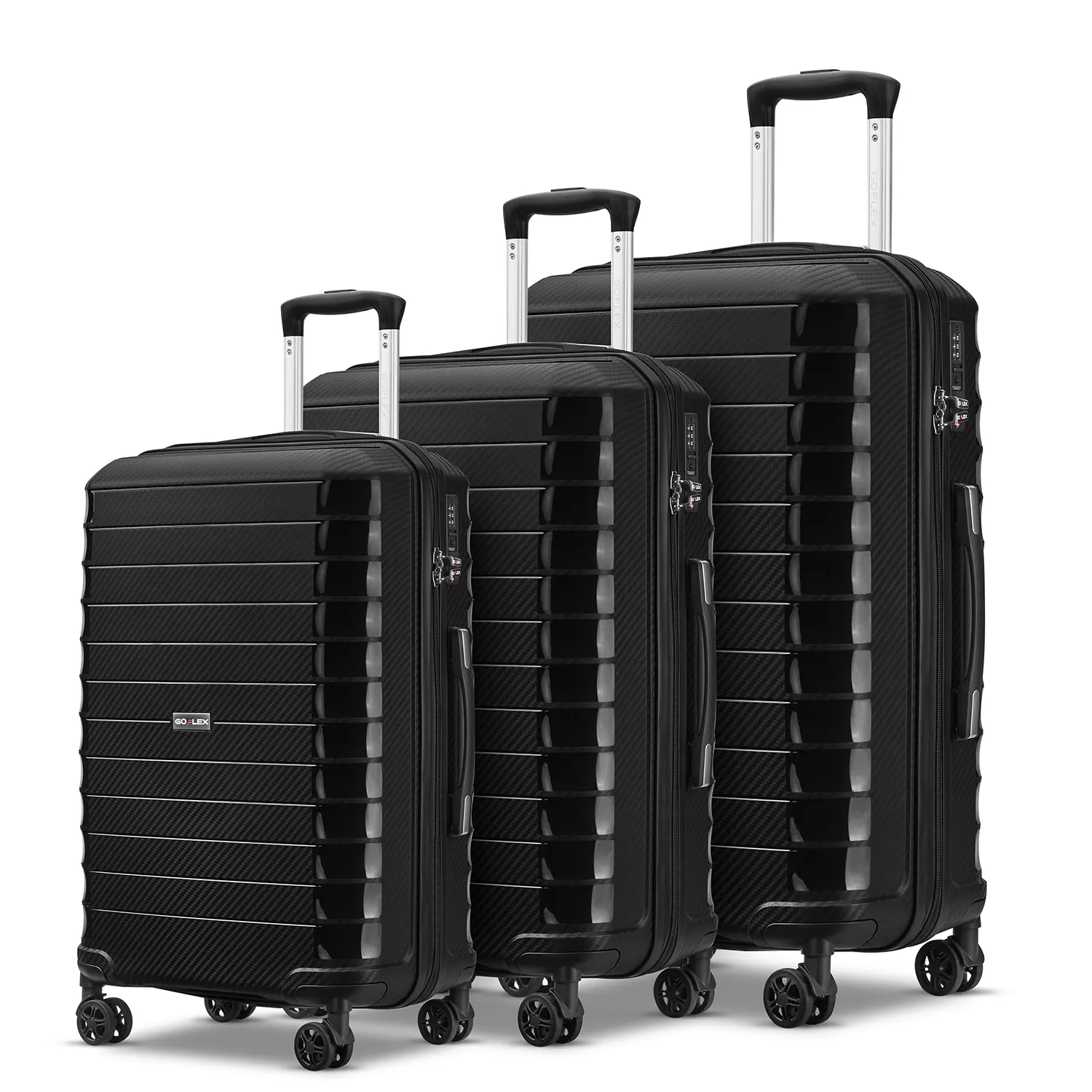 Kustom PP Valiz Amerika turister koper set bagasi 3 buah eminent tas bepergian