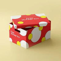 Boîte mystère en carton kraft personnalisée, fabrication directe d'usine, avec gaufrage CMYK, estampage à chaud, style dossier, matériaux recyclés pour les fêtes