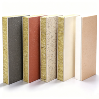 Panneau sandwich en métal gaufré, panneau d'isolation thermique, idéal pour les murs extérieurs, les villas préfabriquées et les revêtements de bâtiments