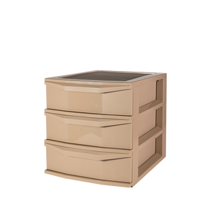 Pratika Office 3-<b>Drawer</b> Office Organizer <b>Storage</b> Unit with PP Material Durable Design 380x285x323mm - Product Image 1