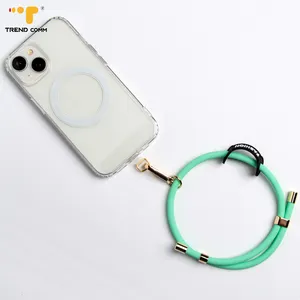High Quality Fashion Multiple Colors Silicone Phone Lanyard Adjustable Wrist Strap Short Phone Holder Cord