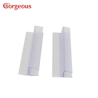 Bande d'étanchéité en caoutchouc de type H étanche pour porte de douche en Offre Spéciale Bande d'étanchéité de bord en plastique PVC transparent pour porte de douche en verre et fenêtre