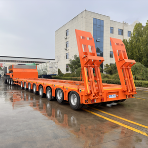 Camión de Plataforma Baja de 25-30 Toneladas, 3 Ejes, para Carga de Contenedores, Semirremolque de Plataforma Baja, BAIPING TRUCK Mechanical - Product Image 4