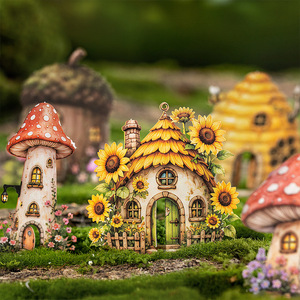 Lot de 10 autocollants décoratifs de la série Sweet Dreams Fairy Tale House, style conte de fées - Product Image 1