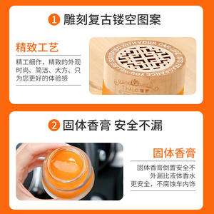 Ambientador Sólido para Auto Thalo 50 ml, Aroma Fresco de Larga Duración, Elimina Olores, No Requiere Electricidad, para Uso en Interiores - Product Image 3