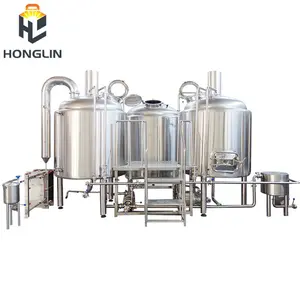 Honglin Roestvrijstalen Ambachtelijke Bierbrouwerij Apparatuur Automatische Bierbrouwproductielijn Bierfabriek