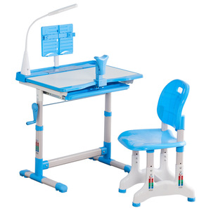 Conjunto <span class=keywords><strong>de</strong></span> Silla y <span class=keywords><strong>Escritorio</strong></span> Ajustable para Niños <span class=keywords><strong>de</strong></span> Primaria, Material <span class=keywords><strong>de</strong></span> Madera Contrachapada, Diseño Moderno, Duradero y Ecológico - Product Image 1