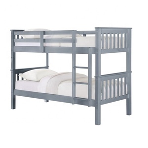 Litera de madera de pino doble para niños, cama barata de fábrica china - Product Image 1
