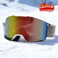 Meilleur prix pour lunettes de ski à lentilles magnétiques, lentilles interchangeables, protection des yeux, service personnalisé, lunettes de snowboard pour hommes