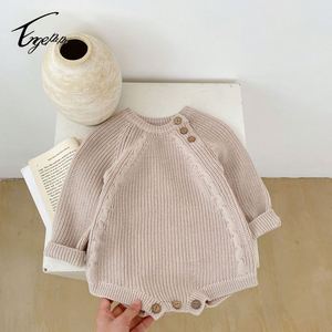 Macacão de Malha de Manga Longa para Bebês Engepapa Outono, Moda Infantil, Roupa de Algodão para Meninas - Product Image 3