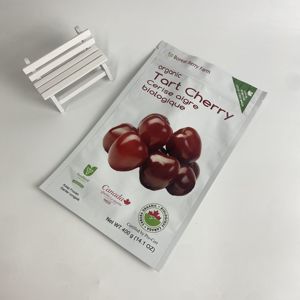 Doypack personnalisé emballage debout en plastique avec fermeture éclair feuille d'aluminium pour fruits secs cookie alimentaire - Product Image 1