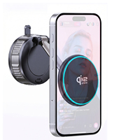 Soporte Magnético para Teléfono de Coche con Carga Inalámbrica de 25W, Soporte para Teléfono de Coche con Carga Rápida y Ventosa de Vacío, Compatible con iPhone