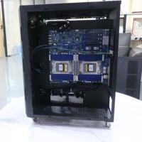 Sistem Barebone Server Workstation 10-GPU, A100, 170HX, 5090, 4090, 3090, 3080, untuk Rendering, AI & Pelatihan Deep Learning