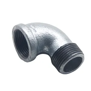 Malleable iron street elbow 90 degree 2'' 3/4'' gi BS banded elbow for plumbing materials