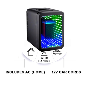 EVERCOOL Mini réfrigérateur thermoélectrique portable en plastique de 4 L, <span class=keywords><strong>1</strong></span> <span class=keywords><strong>porte</strong></span>, faible bruit, utilisation pour les soins de la peau, camping-car, voiture, maison, hôtel - Product Image 4