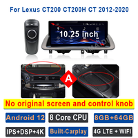 HIOUME Android 14 pour Lexus CT CT200 CT200h F-Sport 8+128G Lecteur Multimédia Automobile CarPlay Autoradio Stéréo Radio GPS Navigation