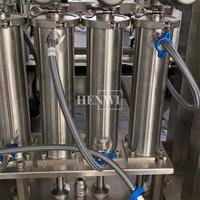 Henwi 6 Düsen Heißwasser zirkulation Konstante Temperatur Heizung Voll automatische Füll maschine Kunststoff flaschen füller