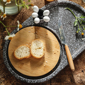 Planche à découper et plateau de service LovingHome Snow Breeze en bambou et céramique, coloré, pour fromage - Product Image 2