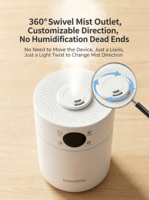 Nouveaux humidificateurs d'air électriques à remplissage par le haut, brume fraîche, H2O, diffuseur d'arômes intelligent, aromathérapie ultrasonique, certifiés CE ROHS pour usage domestique