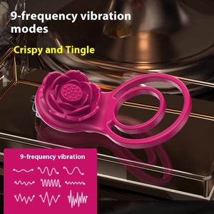 Anneau de Retardement Unisexe à Vibration Longue Durée Anti-Éjaculation pour Hommes – Produit Sexuel Transfrontalier Très Vendu - Product Image 2